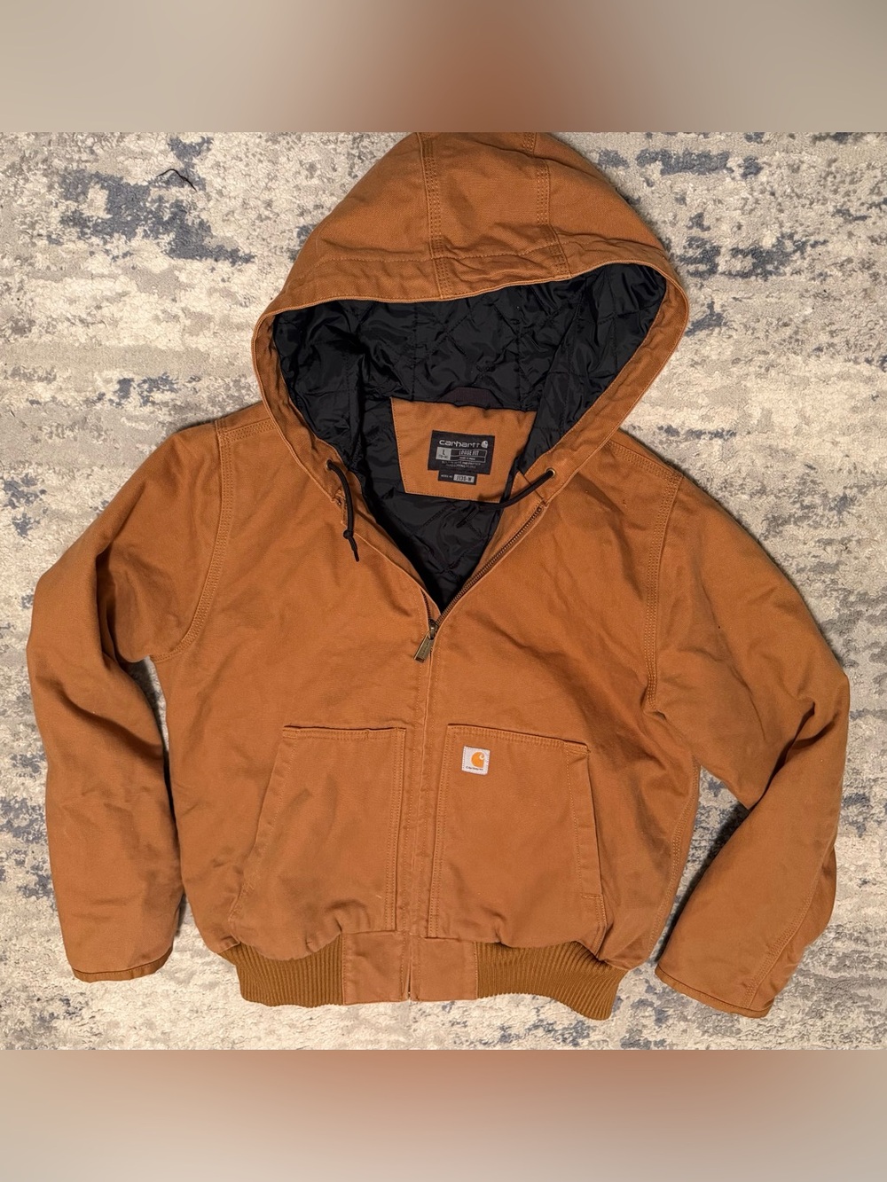 Carhartt Women’s Washed Duck Insulated Active Jacket Brown Large